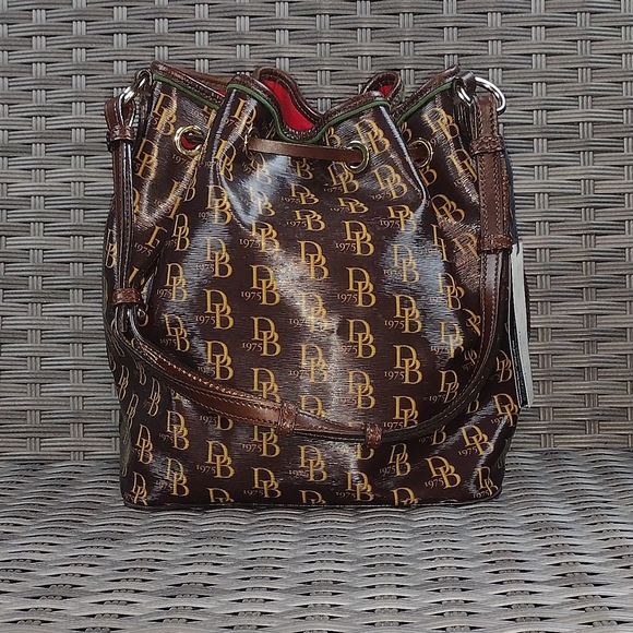 Dooney & Bourke Brown Monogram Backpack - Picture 2 of 7
